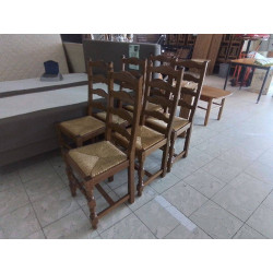 SERIE DE 6 CHAISES HETRE...