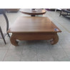 TABLE BASSE OPIUM CARREE TECK 100X100