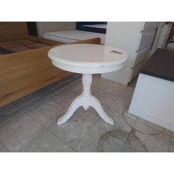 GUÉRIDON D’APPOINT ROND BLANC