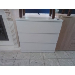 COMMODE 3 TIROIRS IKEA MALM...