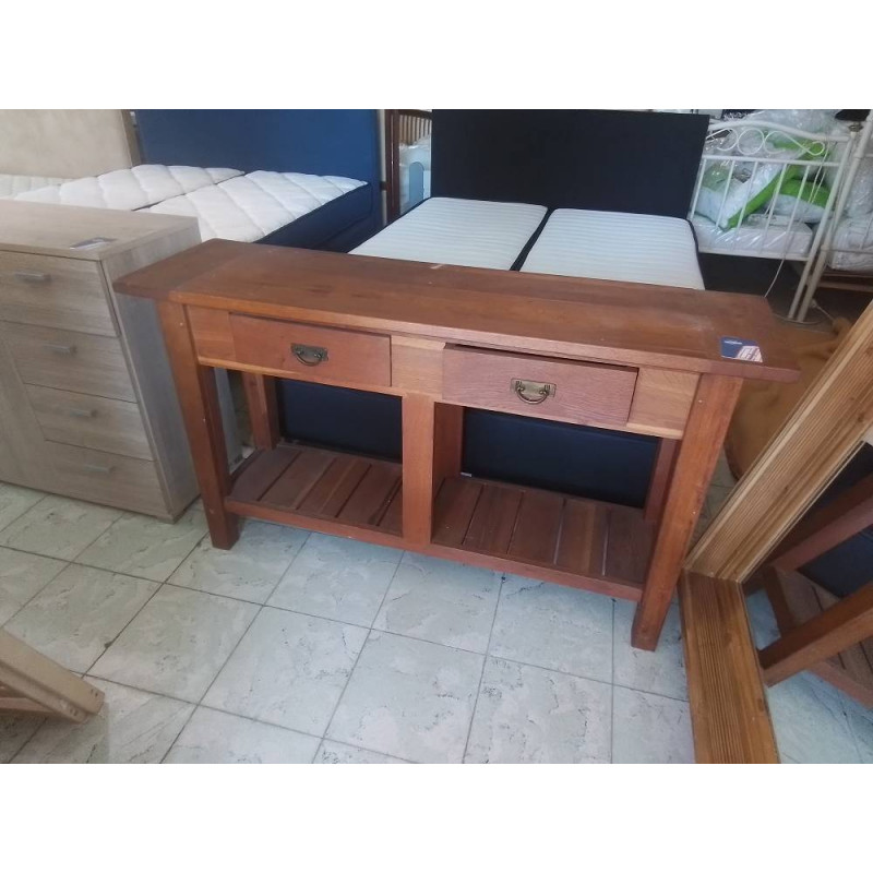 CONSOLE 2 TIROIRS CHENE 