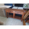 CONSOLE 2 TIROIRS CHENE 