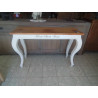 CONSOLE  HOME SWEET HOME BLANCHE DESSUS TECK 125X45