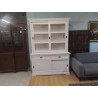 VAISSELIER 2 CORPS BLANC PORTES COULISSANTES 159X51X220