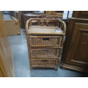 MEUBLE BAS ROTIN 3 TIROIRS 
