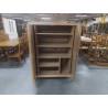 MEUBLE DE RANGEMENT CHENE CLAIR 2 PORTES 112X56X150