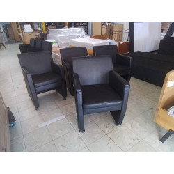 SERIE DE 4 FAUTEUILS SUR...