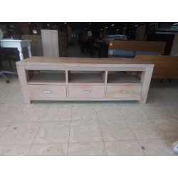 MEUBLE TELE BAS 3 TIROIRS 