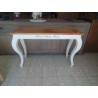 CONSOLE  HOME SWEET HOME BLANCHE DESSUS TECK 125X45