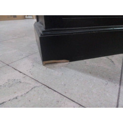 ÉTAGÈRE MODERNE NOIRE ET BLANCHE  WINES 2 TIROIRS 87X39X214