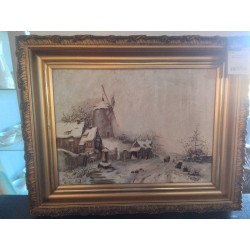 HUILE SUR TOILE PAYSAGE...