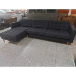 CANAPE D’ANGLE IKEA TISSU GRIS