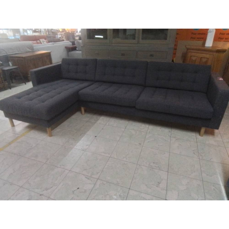 CANAPE D’ANGLE IKEA TISSU GRIS