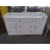 BUFFET BAS MODERNE BLANC IKEA HAUGA 2 PORTES 3 TIROIRS 140X46X84