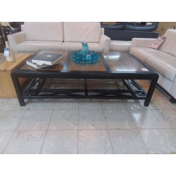 TABLE DE SALON NOIRE & DORE...