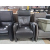 FAUTEUIL RELAX ELECTRIQUE CUIR GRIS FONCE
