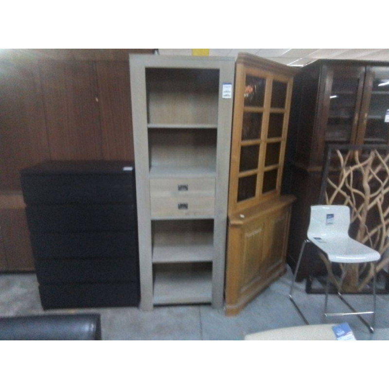 BIBLIOTHEQUE OUVERTE JB 2 TIROIRS 75X35X200