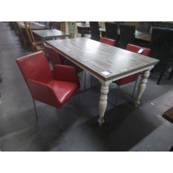 SERIE DE 4 CHAISES CUIRLOOK...