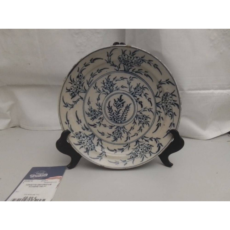ASSIETTE DECORATIVE XVIIIEME DELFT