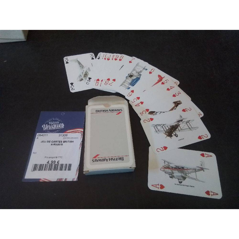 JEU DE CARTES BRITISH AIRWAYS