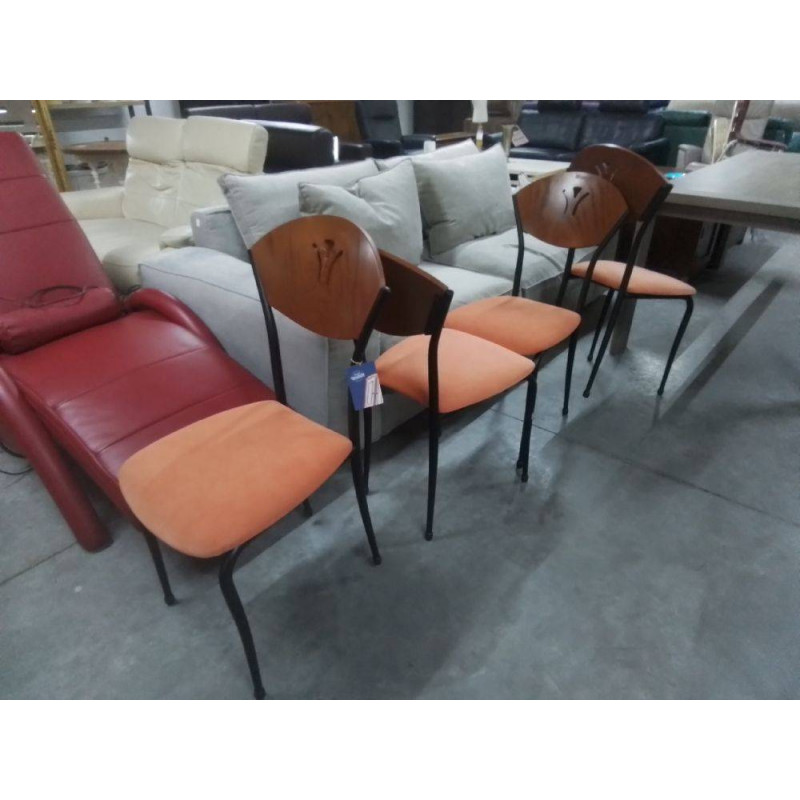 SERIE DE 4 CHAISES MODERNES