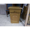 MEUBLE D’APPOINT COULEUR CHENE CLAIR 1 PORTE 1 TIROIR 