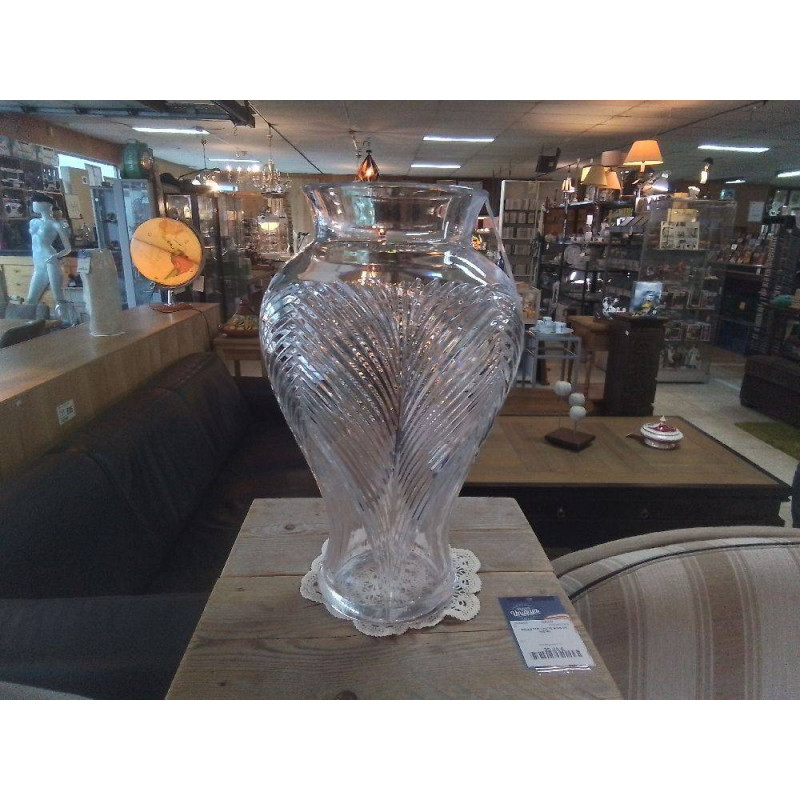 VASE CRISTAL TAILLÉ 40 CM