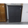ARMOIRE ANCIENNE 2 PORTES GRISE 