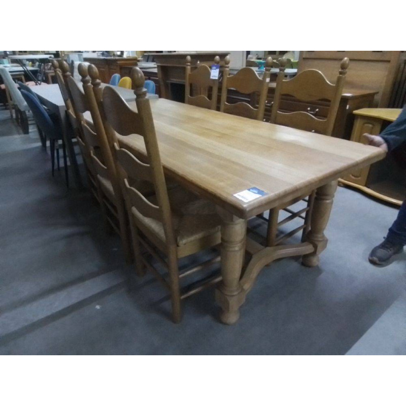 TABLE DE SALLE À MANGER CHÊNE MASSIF