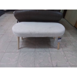 BANQUETTE TISSU BLANC