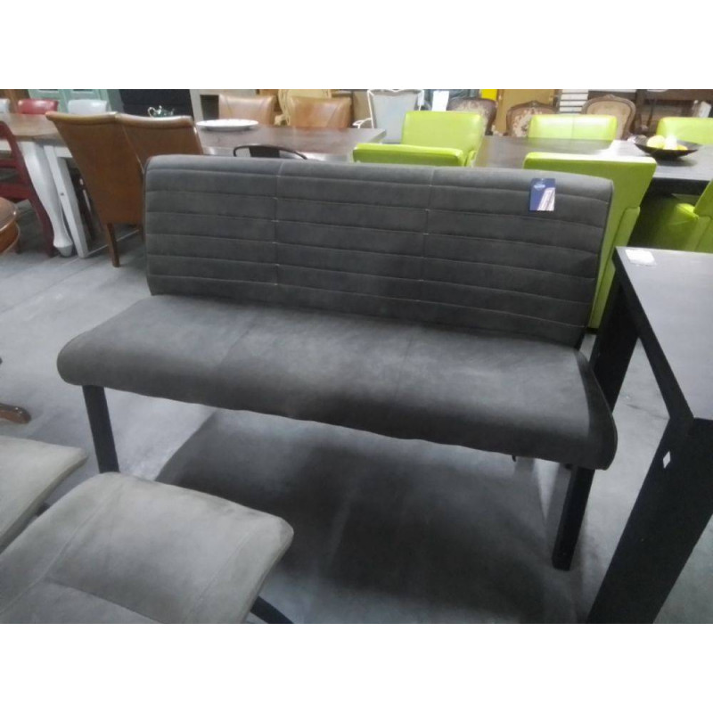 BANQUETTE TISSU GRIS 