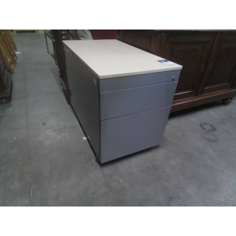 CAISSON DE BUREAU METALLIQUE + CLE