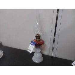 LAMPE A HUILE OPALINE