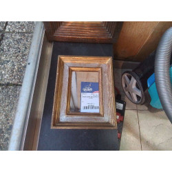 MIROIR CADRE BOIS DORE 18 X...