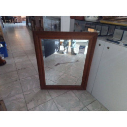 MIROIR BISEAUTE CADRE CHENE