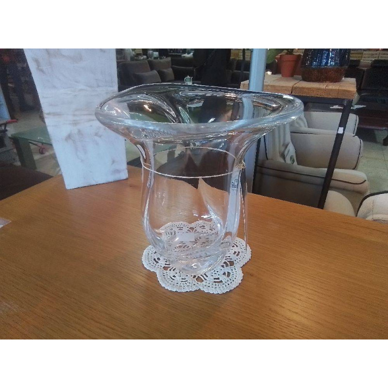 VASE CRISTAL MOULÉ 19CM