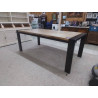 TABLE 205X100 MODERNE CHENE & METAL