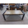 TABLE 205X100 MODERNE CHENE & METAL
