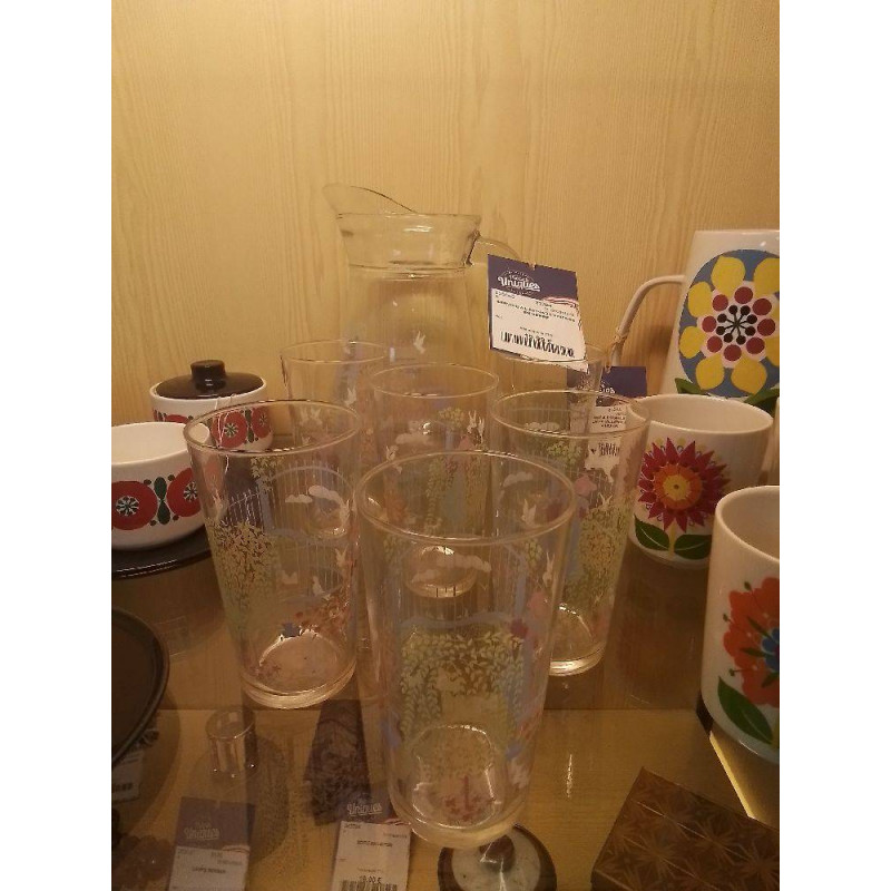 SERVICE A LIMONADE VINTAGE EN VERRE