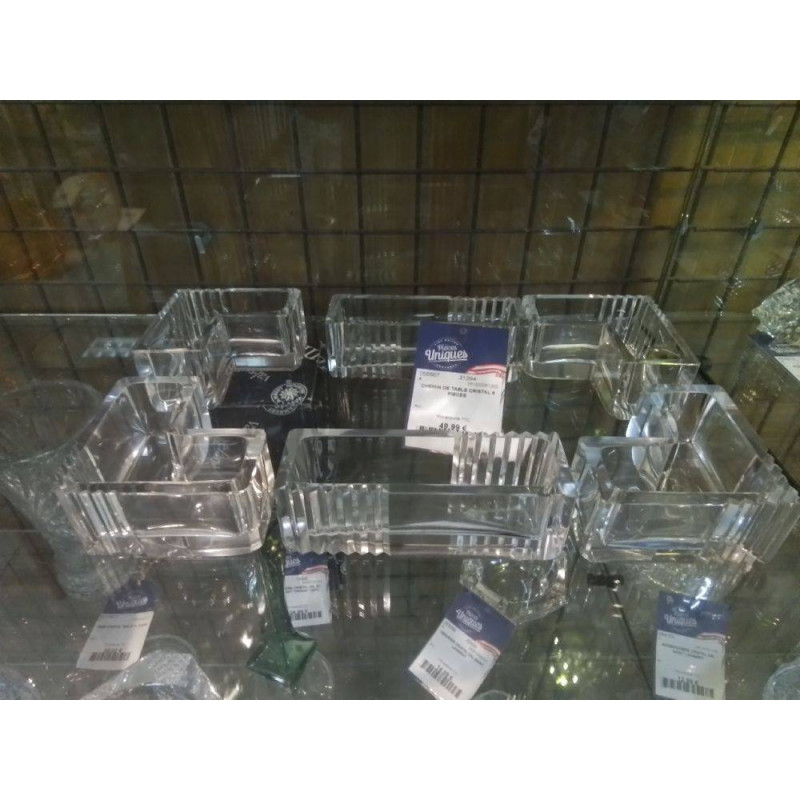 CHEMIN DE TABLE CRISTAL 6 PIECES