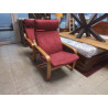 FAUTEUIL IKEA TISSU ROUGE 