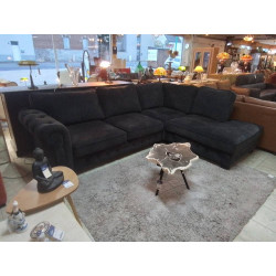 SALON D\'ANGLE TISSU GRIS...