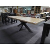 TABLE RECTANGULAIRE CHENE ET PIEDS EN ACIER 