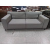 CANAPE 2 PLACES TISSU GRIS