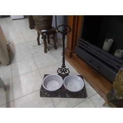 GAMELLES AVEC SUPPORT EN FONTE