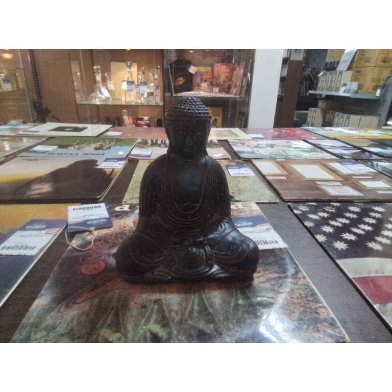 STATUETTE BOUDDHA ASSIS JAPON 20CM