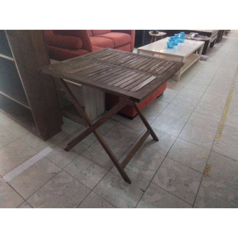 TABLE DE JARDIN CARREE BOIS 