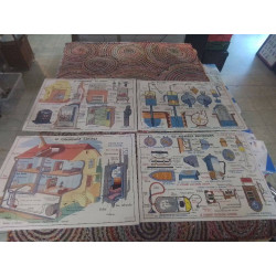 CARTE SCOLAIRE DIDACTIQUE DOUBLE FACE 90X70 LA PIECE