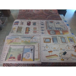 CARTE SCOLAIRE DIDACTIQUE DOUBLE FACE 90X70 LA PIECE