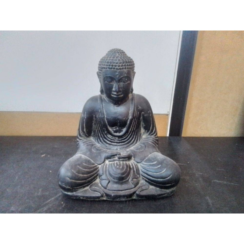 STATUE BOUDDHA ASSIS JAPON 30CM